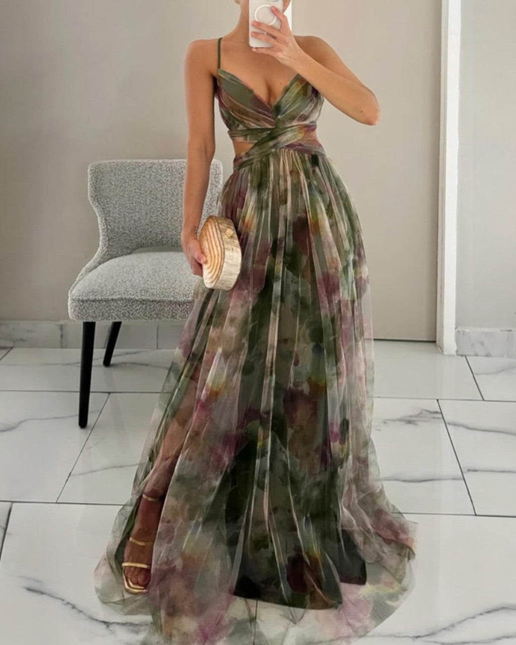 Sofia™ | Encantador vestido largo con estampado floral