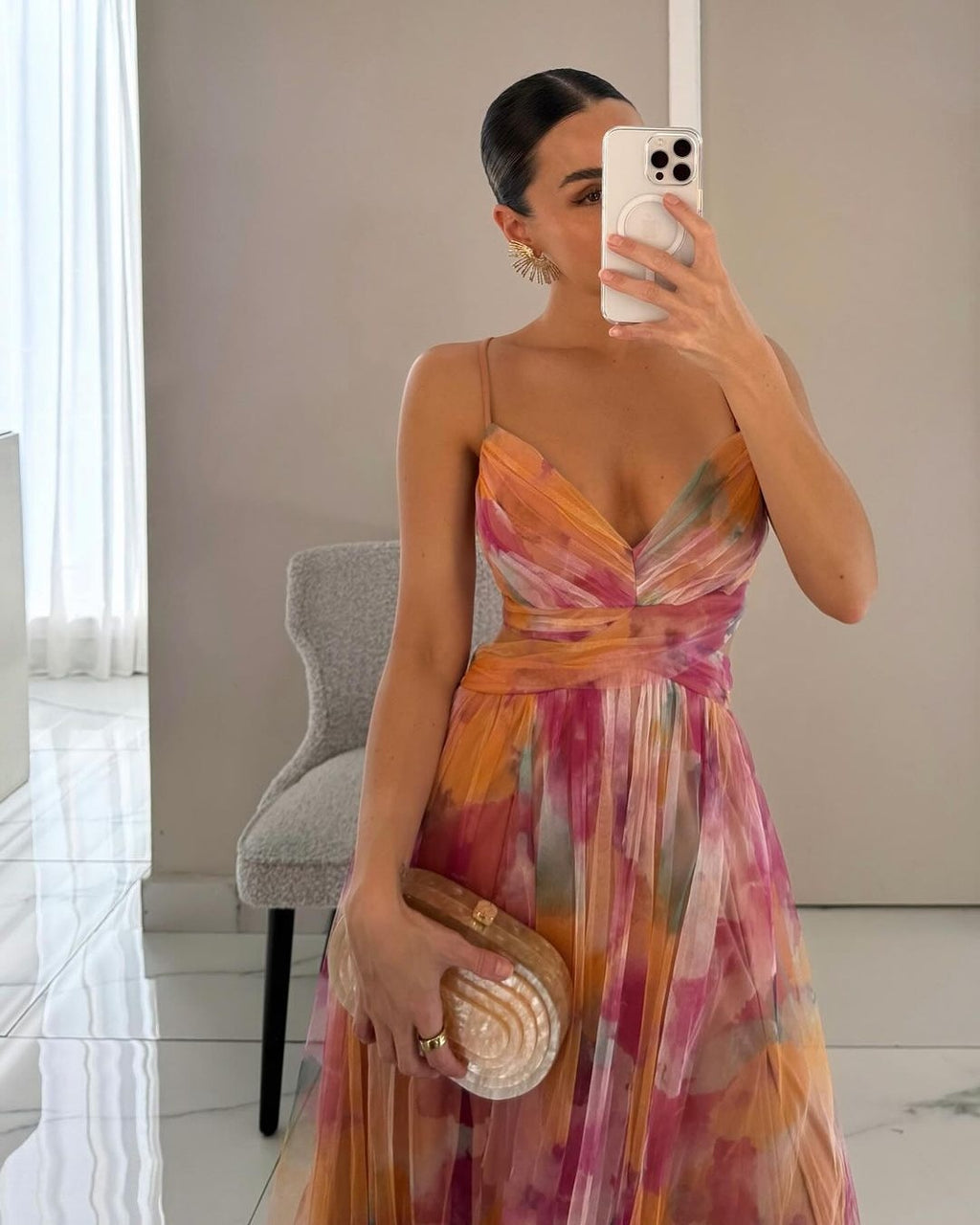 Sofia™ | Encantador vestido largo con estampado floral