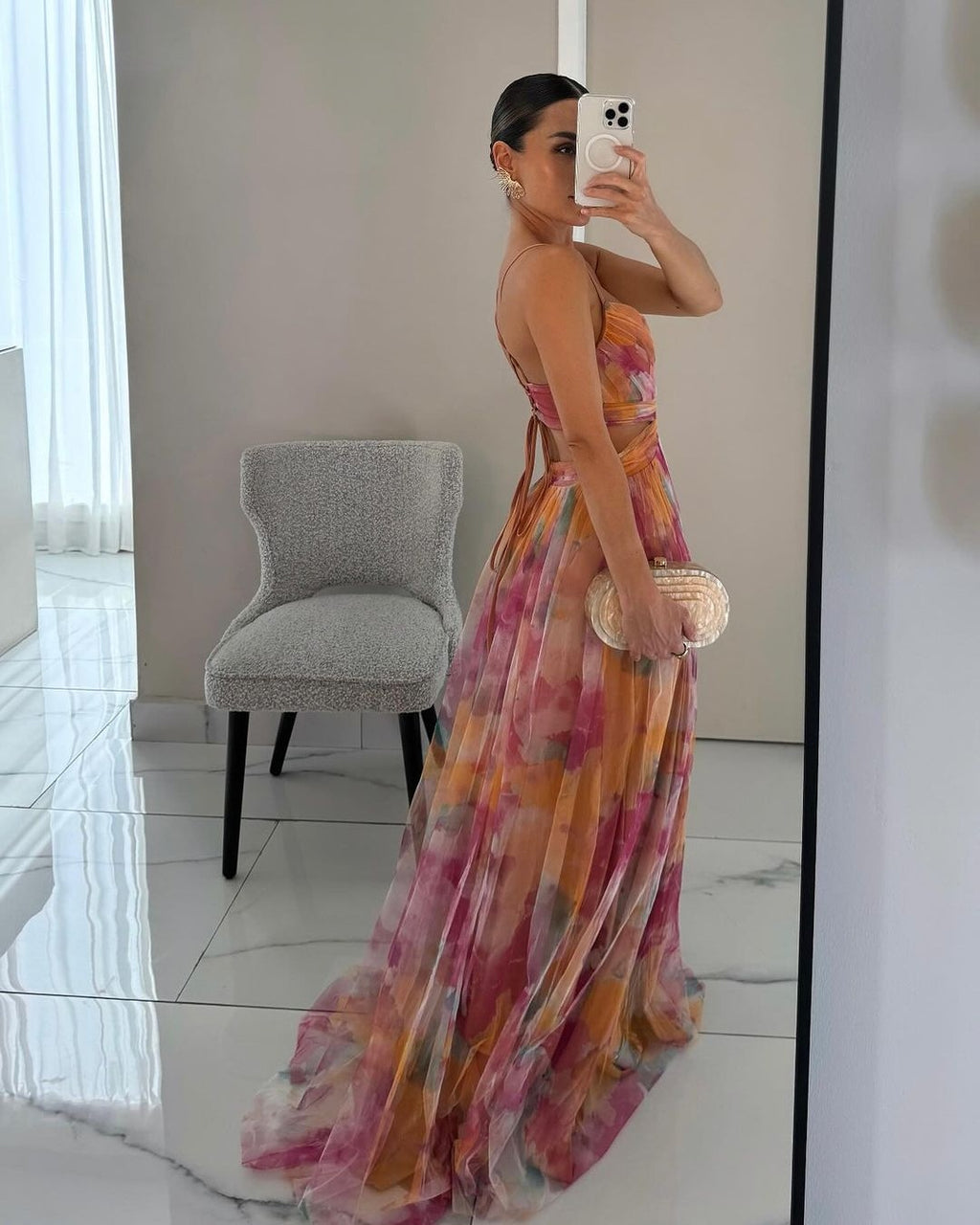 Sofia™ | Encantador vestido largo con estampado floral